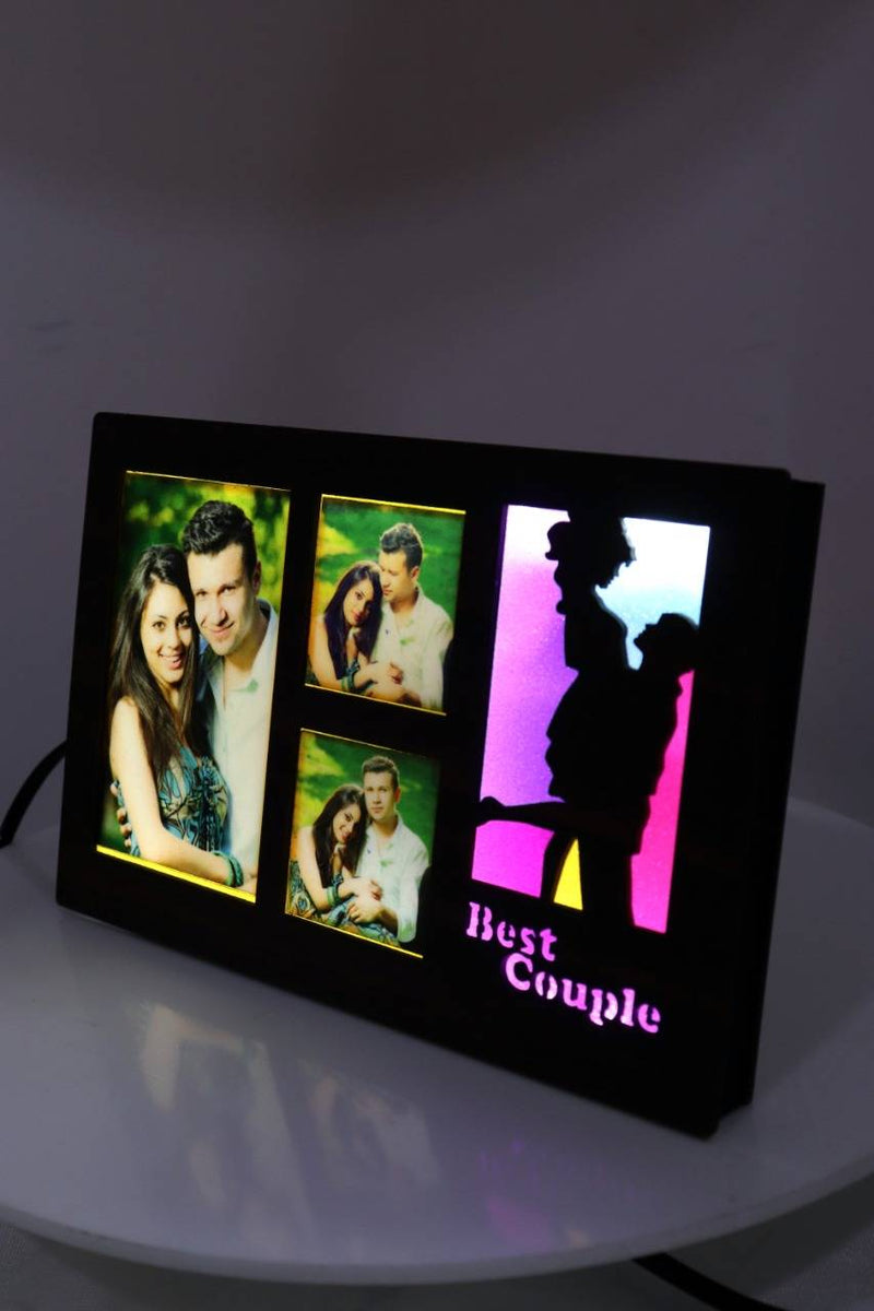 Best Couple Personalized LED Glowing Photo Frame ( 6*8 INCH ) HEARTSLY
