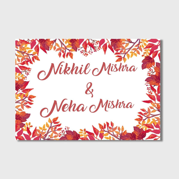 Check out this chic acrylic name plate with a lovely floral design HEARTSLY