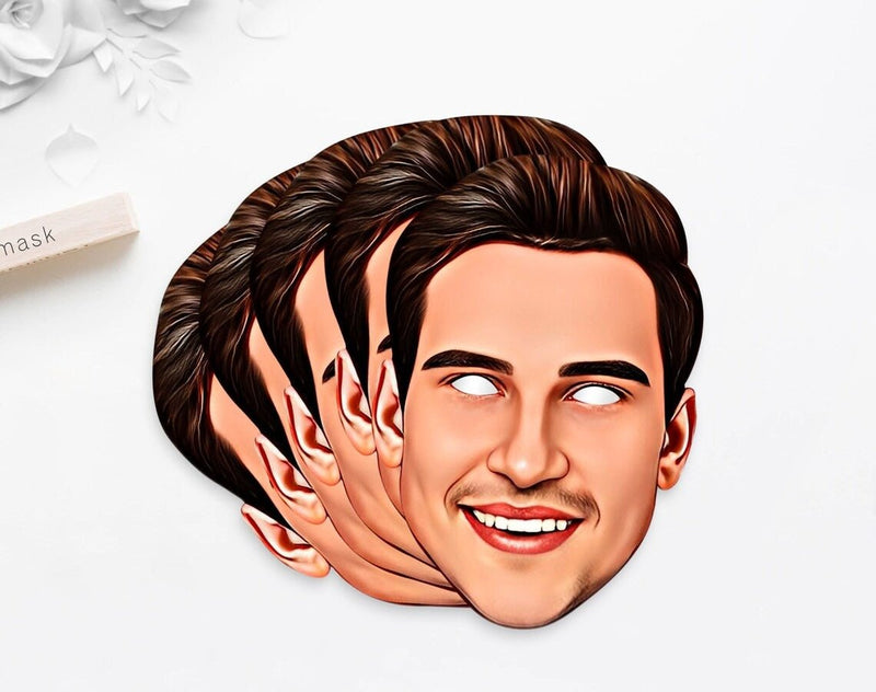 Customize Your Laughs: Personalized Funny Cartoon Face Cut-Out Photo Masks HEARTSLY