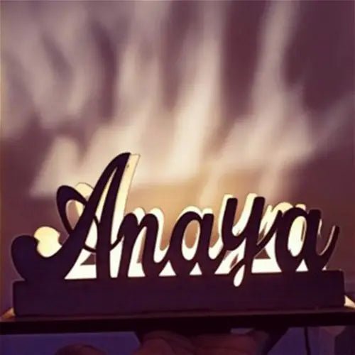 Customized Wooden Led Light Name (Max 8 character) HEARTSLY