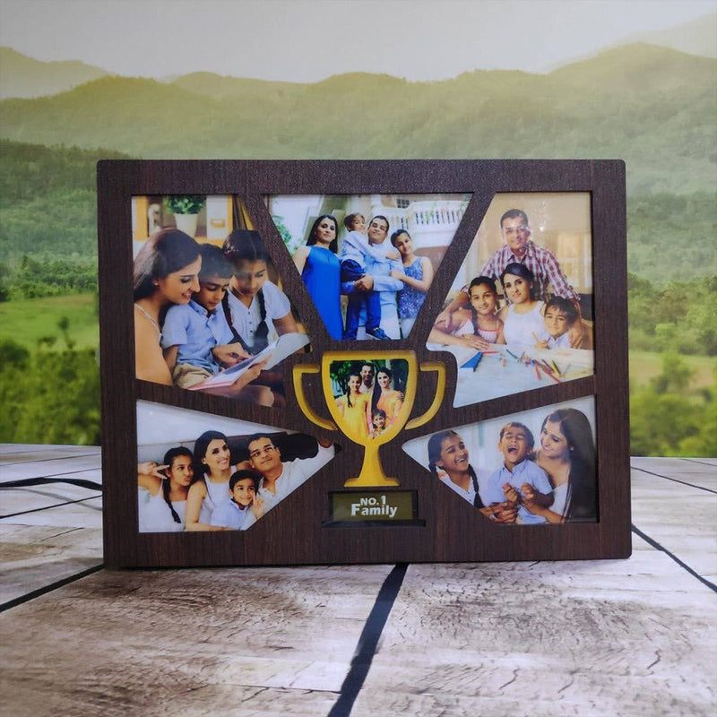 Personalised LED Collage Frame (Trophy) ( 8*11 INCH ) HEARTSLY