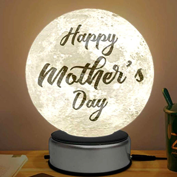 Personalized 3D Moon Lamp Comes with 16 color LED & a premium quality Rotating Base || 17cm Dia HEARTSLY