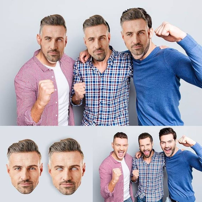 Personalized Face Cut Out Photo Mask HEARTSLY
