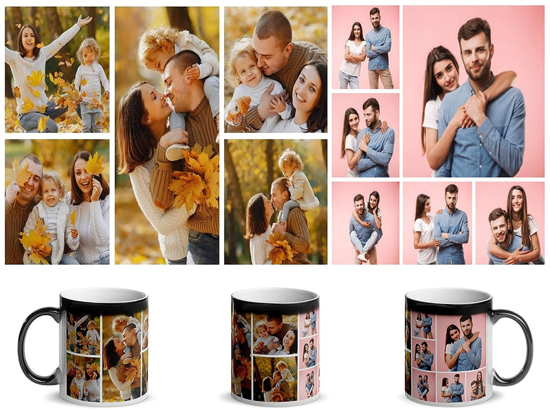 Personalized Gift Custom Photo Quote Name Wish Ceramic Magic Mug for Birthday Gift, Anniversary Gift - 325 ML (Magic Mug Custom) HEARTSLY