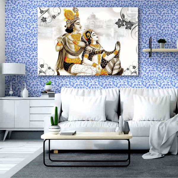 Radha Krishna Canvas Premium Painting wall decor HEARTSLY