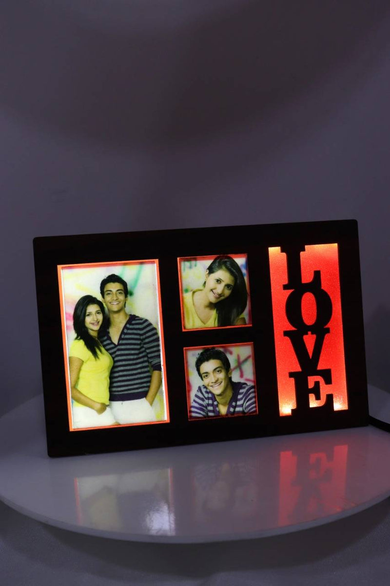 Valentine Couple Personalized LED Glowing Photo Frame ( 6*8 INCH ) HEARTSLY