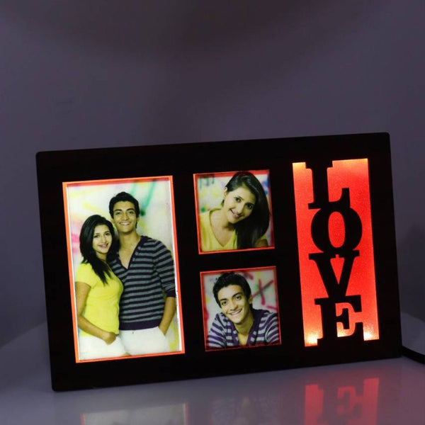Valentine Couple Personalized LED Glowing Photo Frame ( 6*8 INCH ) HEARTSLY