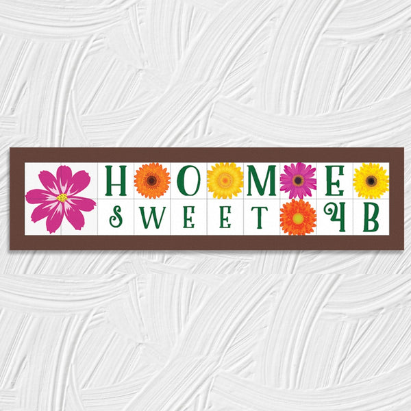 Vivace Designer Block Name Plate - 10 character || Double line HEARTSLY