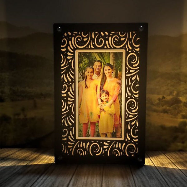 Warm White Sweet Family LED Glowing Frame ( 6*8 INCH ) HEARTSLY