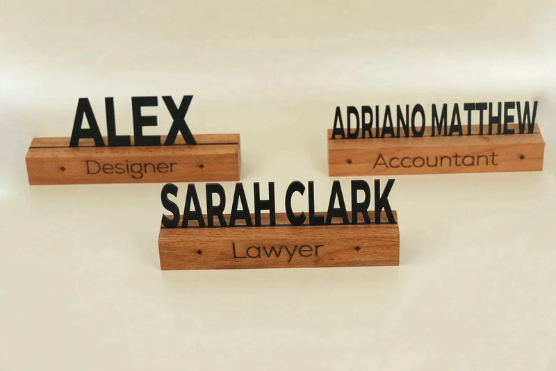 Metal Desktop Name Plate "Lawyer"