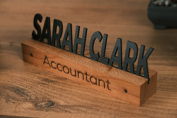 Metal Desktop Name Plate "Accountant"