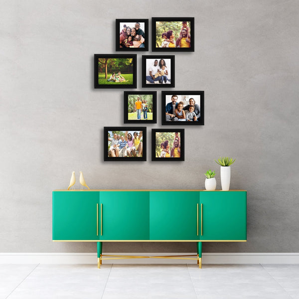 Collage Photo Frame Wall Hanging Set of Eight || 8"W x 8"H (4 Panel) | 10"W x 8"H (4 Panel)