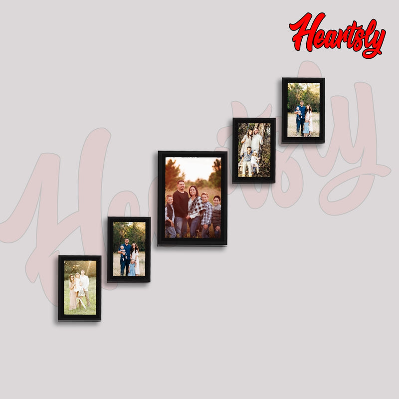 Collage Photo Frame Wall Hanging Set of Five || 8"W x 10"H (1 Panel) | 4"W x 6"H (4 Panel)