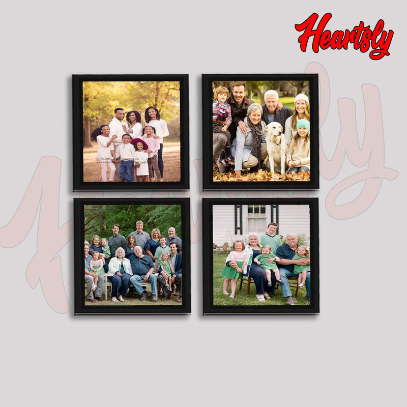 Collage Photo Frame Wall Hanging Set of Four || 5"W x 5"H | 4 Panel
