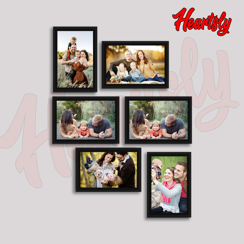 Collage Photo Frame Wall Hanging Set of Six || 5"W x 7"H (3 Panel) | 4"W x 6"H (3 Panel)