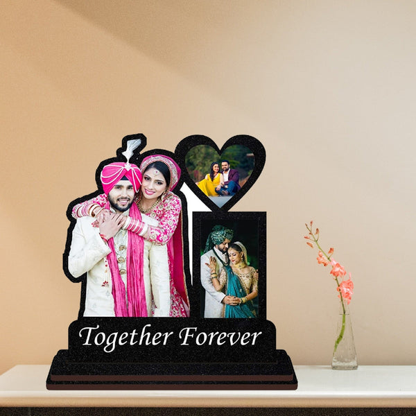 Custom Design " Together Forever " Table Top wooden frame Size 8*12 Inch - HEARTSLY