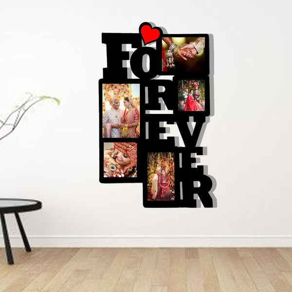 Custom " Forever " Wall Hanging wooden frame Size 12*18 Inch - HEARTSLY
