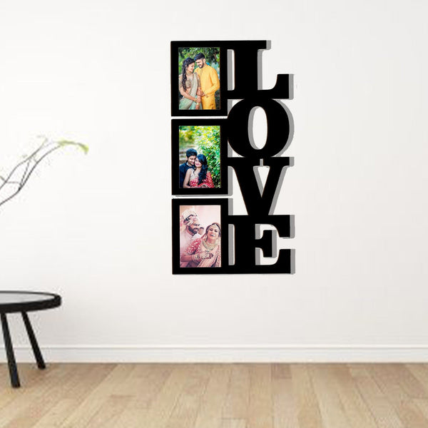 Custom " Love " Wall Hanging wooden frame Size 12*18 Inch - HEARTSLY