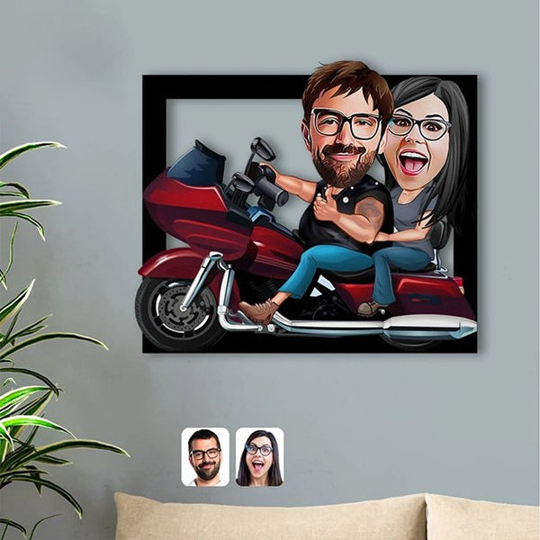 "High-Quality Couple Love Caricature"