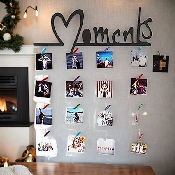 " Moment" wooden hanging frame with LED
