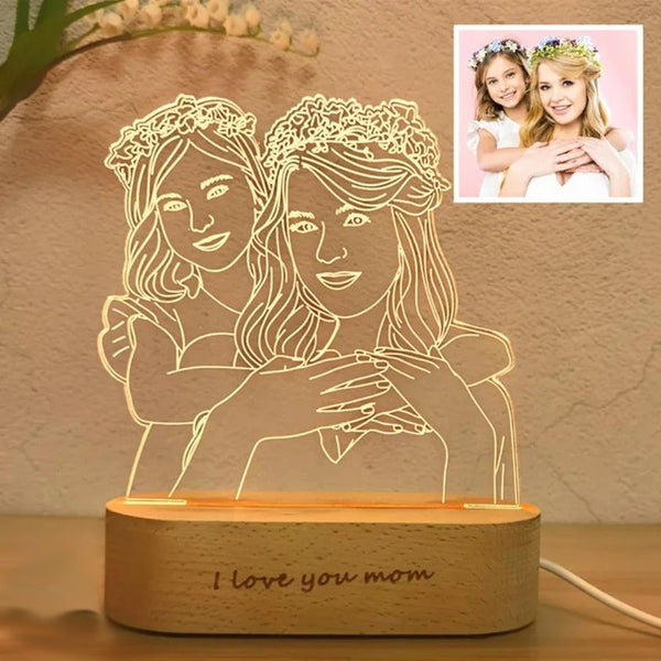 "Personalized Acrylic Lamp with Color Change Feature"
