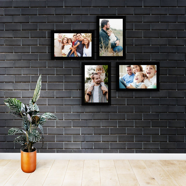 Premium Quality Photo Frame Collage Set of Four || 4"W x 6"H | 4X Panel - HEARTSLY