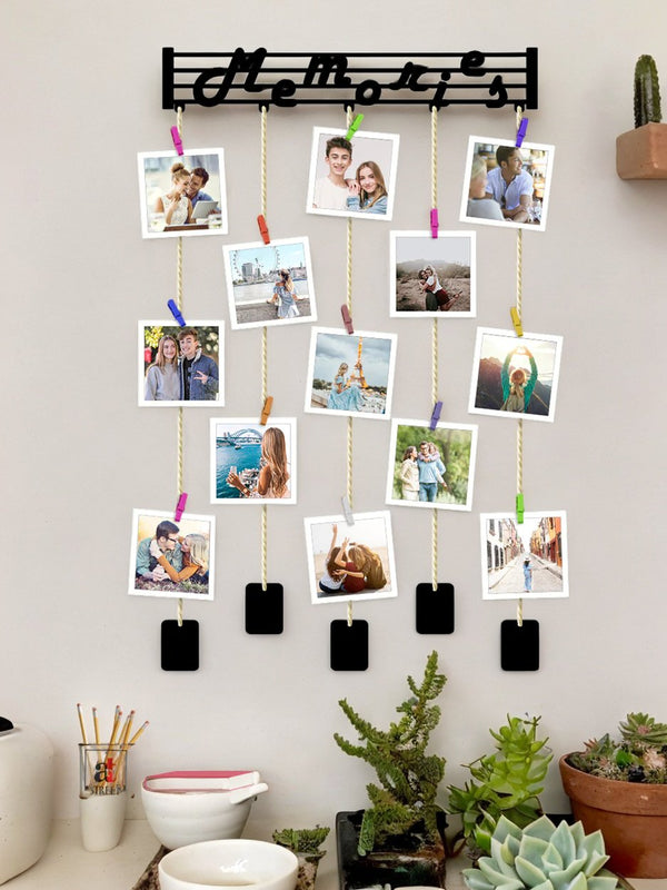 " Rhythm Memories" Wooden hanging frame with LED