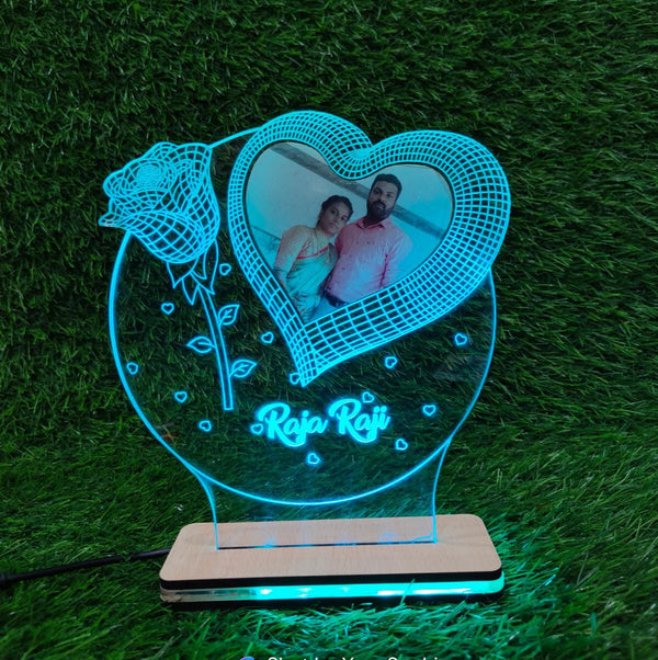 "Romantic 3D Acrylic Love Lamp!"