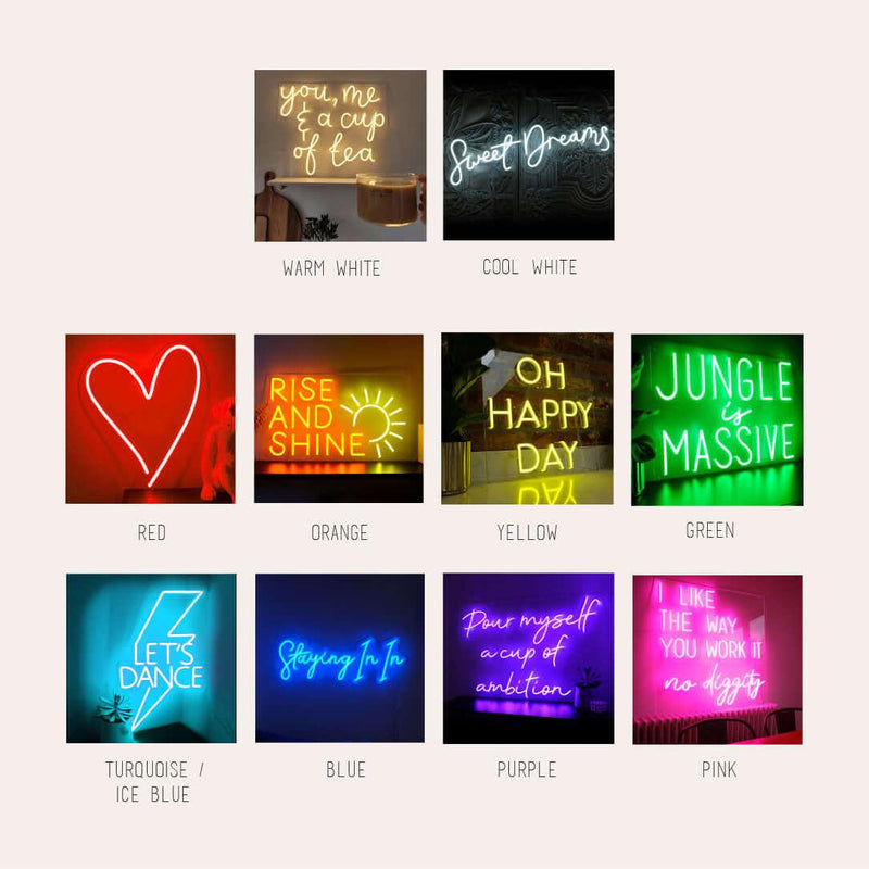"Unique Glow with Your Custom Neon Sign!" - HEARTSLY