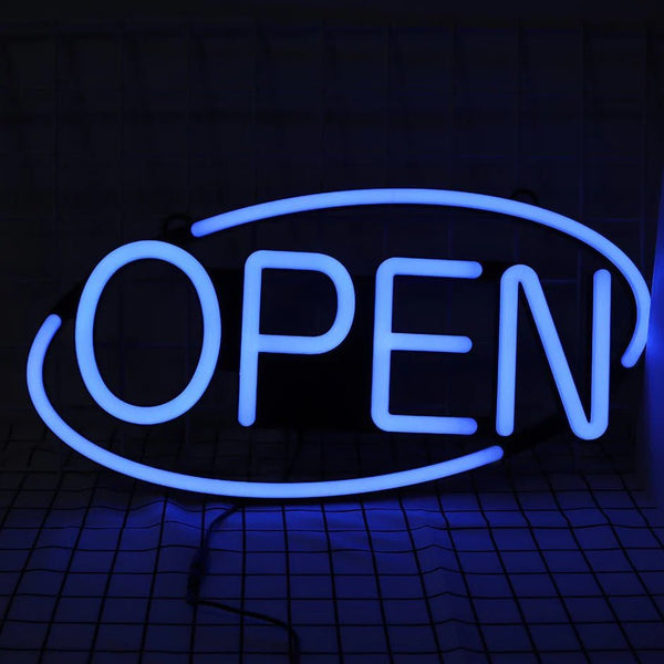 "Vibrant Neon Open Sign for Business" - HEARTSLY